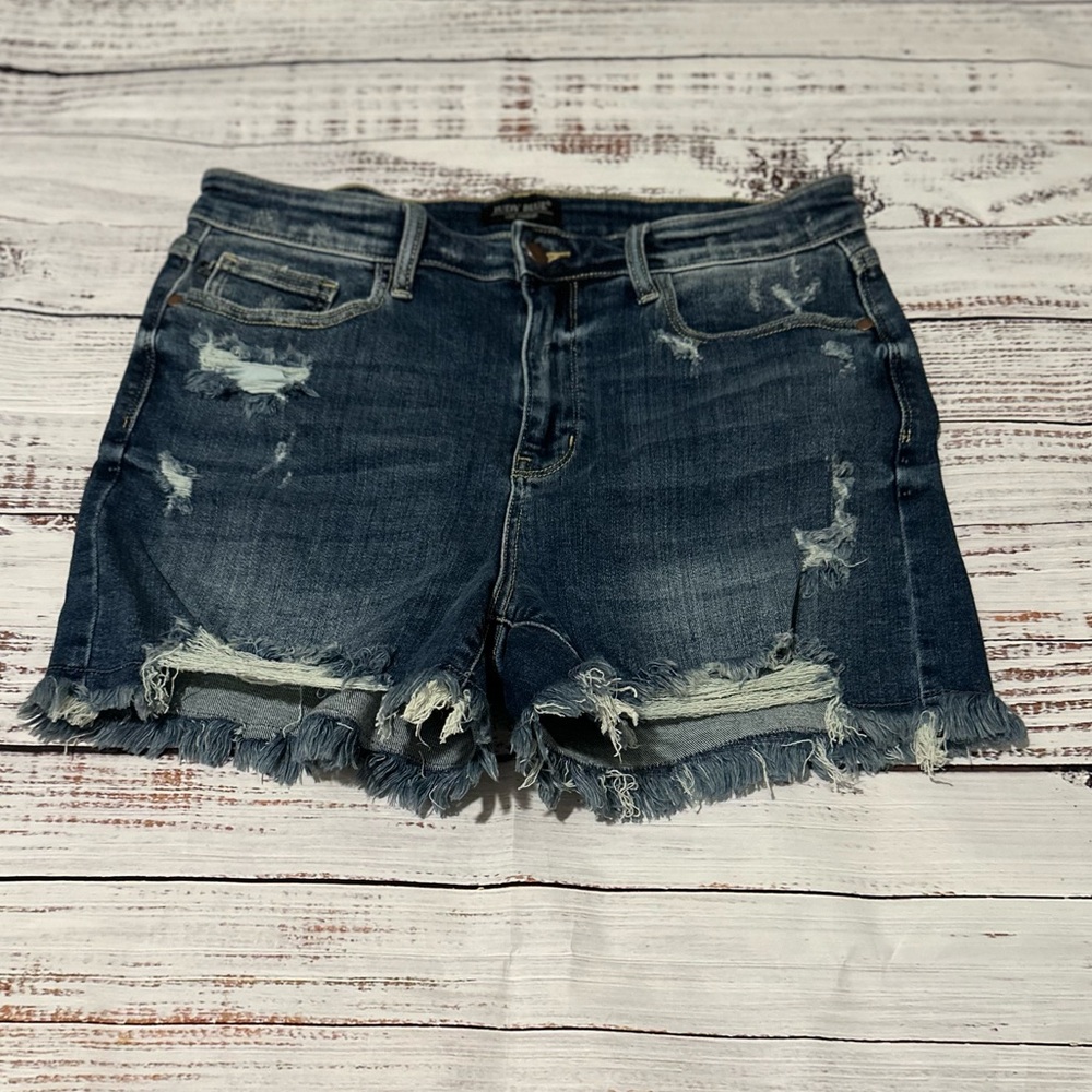 Judy Blue Jean shorts distressed size XL denim